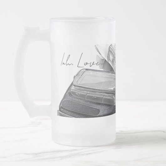 Inh. Love. 4 Mattglas Bierglas (Links)
