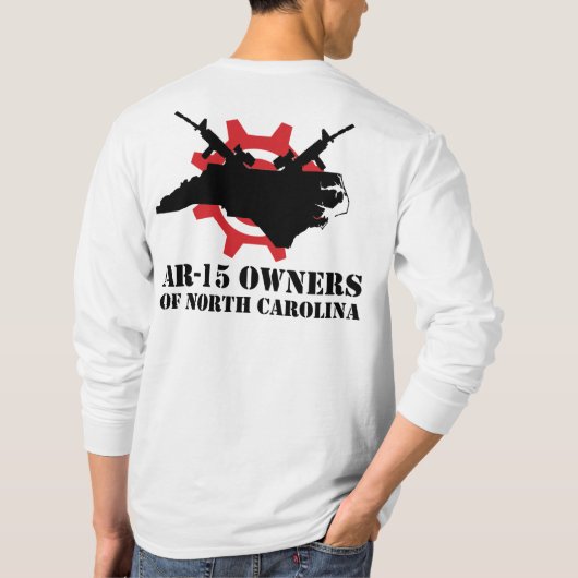 Inhaber AR-15 des North Carolina Sleeved lang T-Shirt (Rückseite)