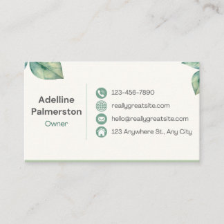 Inhaber der Business Card/CEO Visitenkarte