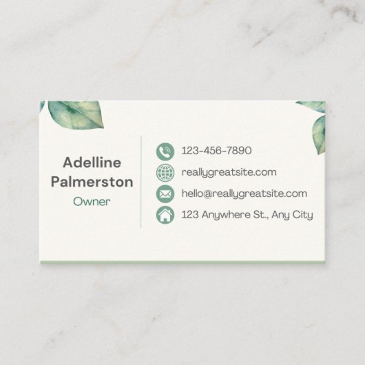 Inhaber der Business Card/CEO Visitenkarte (Vorderseite)