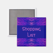 Inhaber der Einkaufsliste Magnet (Vorderseite/Rückseite)