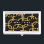 Inhaber der Gold Foil Scribble Circle Business Car Visitenkarten Etui<br><div class="desc">Gold Foil Scribble Circle Business Card Inhaber. Passen Sie den Text an oder verließ ihn leer.</div>