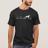 Inhaber der Mama für Heartbeat EKG Proud Rottweile T-Shirt (Vorderseite)