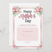 Inhaber der Muttertagskarte Feiertagskarte (Vorne/Hinten)