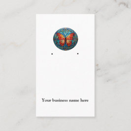 Inhaber der Ohrring-Karte aus gepolstertem Glas Visitenkarte