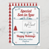 Inhaber der personalisierten Weihnachtskarte (Vorne/Hinten)