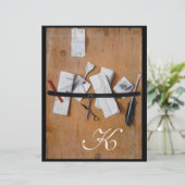 INHABER DES HOLZMONOGRAMM, braun, schwarz (Stehend Vorderseite)