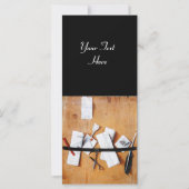 INHABER DES HOLZMONOGRAMM, schwarz-braun (Rückseite)