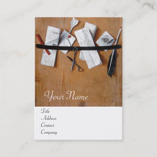 INHABER DES HOLZMONOGRAMM VISITENKARTE (Vorderseite)