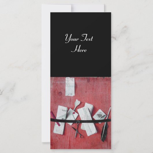 INHABER DES SCHREIBENS IN HOLZMONOGRAMM, schwarz,  (Rückseite)