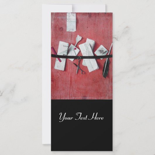 INHABER DES SCHREIBENS IN HOLZMONOGRAMM, schwarz, (Vorderseite)