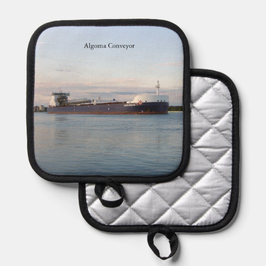 Inhaber eines Algoma Conveyor Potts Topflappen (Vorderseite/Rückseite)