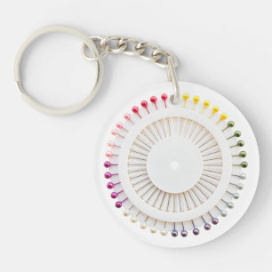 Inhaber eines geraden Buttons Schlüsselanhänger