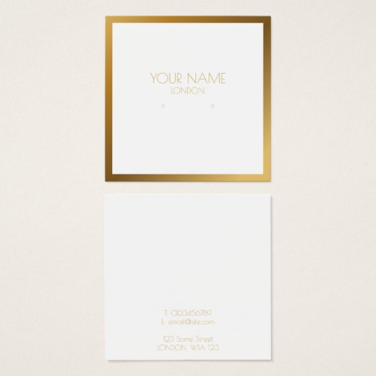 Inhaber eines Goldrands (Vorne & Hinten)