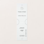 Inhaber eines Haargummis, der das Logo für soziale Visitenkarten (Außenseite Aufgefaltet)