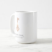 Inhaber eines Pen-Inhabers eines Realtor-Anwesens Kaffeetasse (Vorderseite Links)