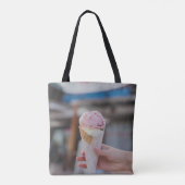 Inhaber von Erdbeereis Tasche (Rückseite)