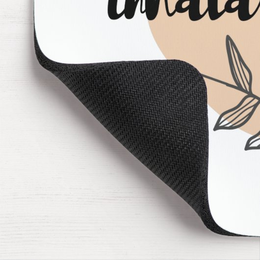 Inhala Exhala T - Shirt Yoga Geschenkidee Shirt Mo Mousepad (Ecke)