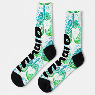 Inhalation des Herzens Socken