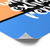 Inhalationsexhale motivierend Zitat wiederholen Poster (Ecke)