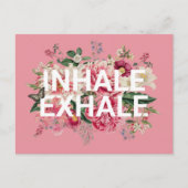 Inhalative Exhale Bluthochdruck Postkarte (Vorderseite)