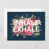 Inhalative Exhale Bluthochdruck Postkarte (Vorne/Hinten)