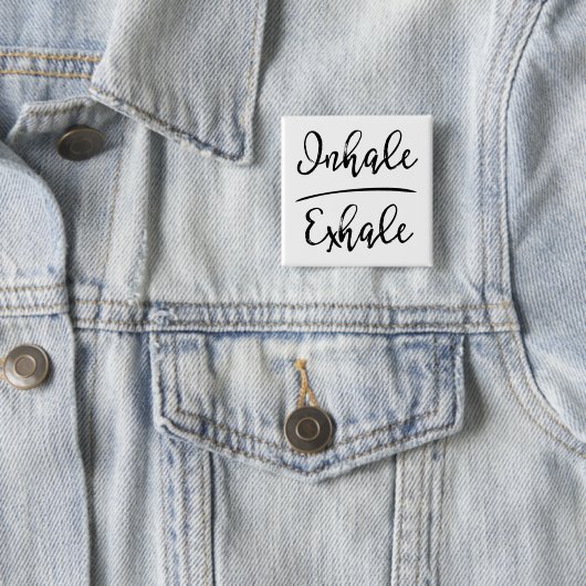 Inhalative Exhale Typografie Button (Beispiel)