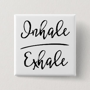 Inhalative Exhale Typografie Button