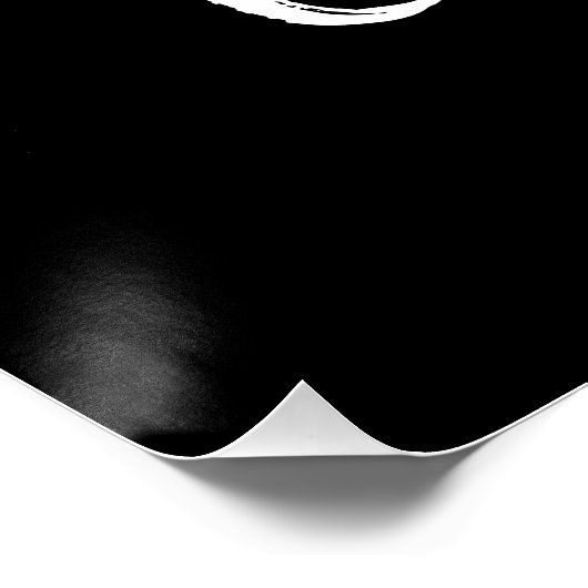 Inhalative Exhale Typografie Poster (Ecke)