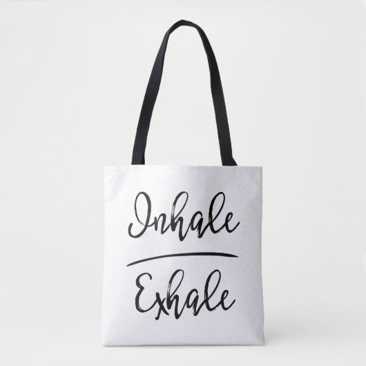 Inhalative Exhale Typografie Tasche (Vorderseite)