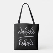 Inhalative Exhale Typografie Tasche (Rückseite)