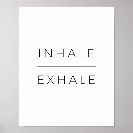 Inhalatives Exhale-Poster Poster (Vorne)