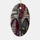 Inhale atmen aus keramik ornament (Rechts)