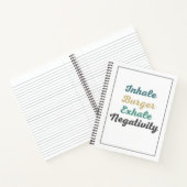 Inhale Burger Exhale Negativity Notebook Notizblock (Innenseite)