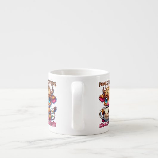 Inhale Caffeine Exhale Negativity Espressotasse (Rückseite)