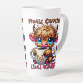 Inhale Caffeine Exhale Negativity Milchtasse (Rechte Ecke)