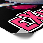 Inhale Caffeine Exhale Negativity Poster (Ecke)