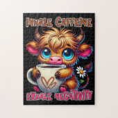 Inhale Caffeine Exhale Negativity Puzzle (Vertikal)