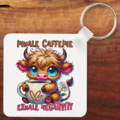 Inhale Caffeine Exhale Negativity Schlüsselanhänger (Rückseite)