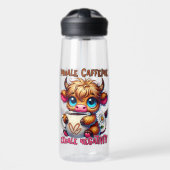 Inhale Caffeine Exhale Negativity  Trinkflasche (Vorne)