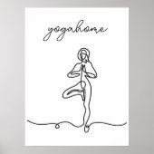 Inhale Exhale Atmen Modernes Yogastudio Poster (Vorne)