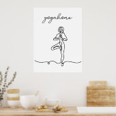 Inhale Exhale Atmen Modernes Yogastudio Poster (Küche)