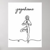 Inhale Exhale Atmen Modernes Yogastudio Poster (Vorne)