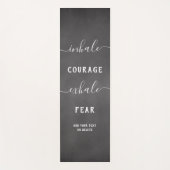 Inhale Exhale Black White Inspirational Yogamatte (Vorderseite)