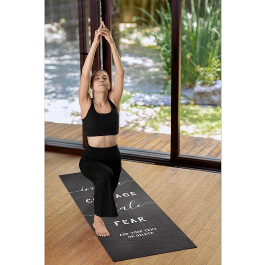 Inhale Exhale Black White Inspirational Yogamatte