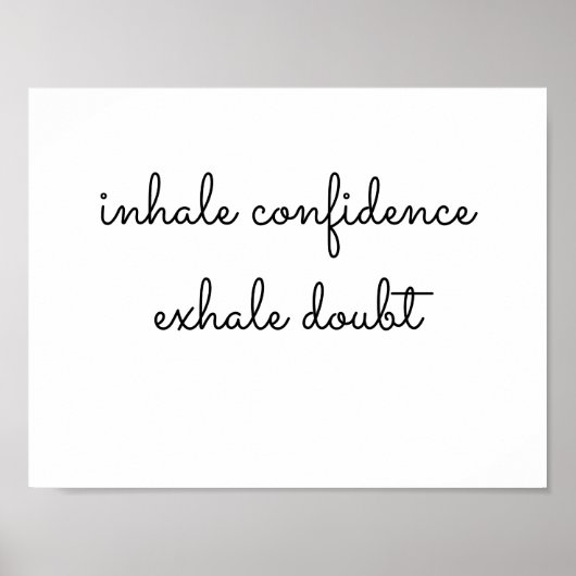 inhale exhale poster (Vorne)