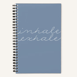 "Inhale Exhale" Sea Blue Mindfulness Journal Notizblock