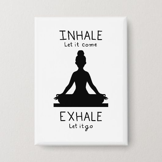 Inhale Exhale Yoga Button (Vorderseite)