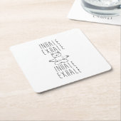 inhale Exhale yoga cat Rechteckiger Pappuntersetzer (angewinkelt)