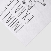 inhale Exhale yoga cat Seidenpapier (Ausschnitt)